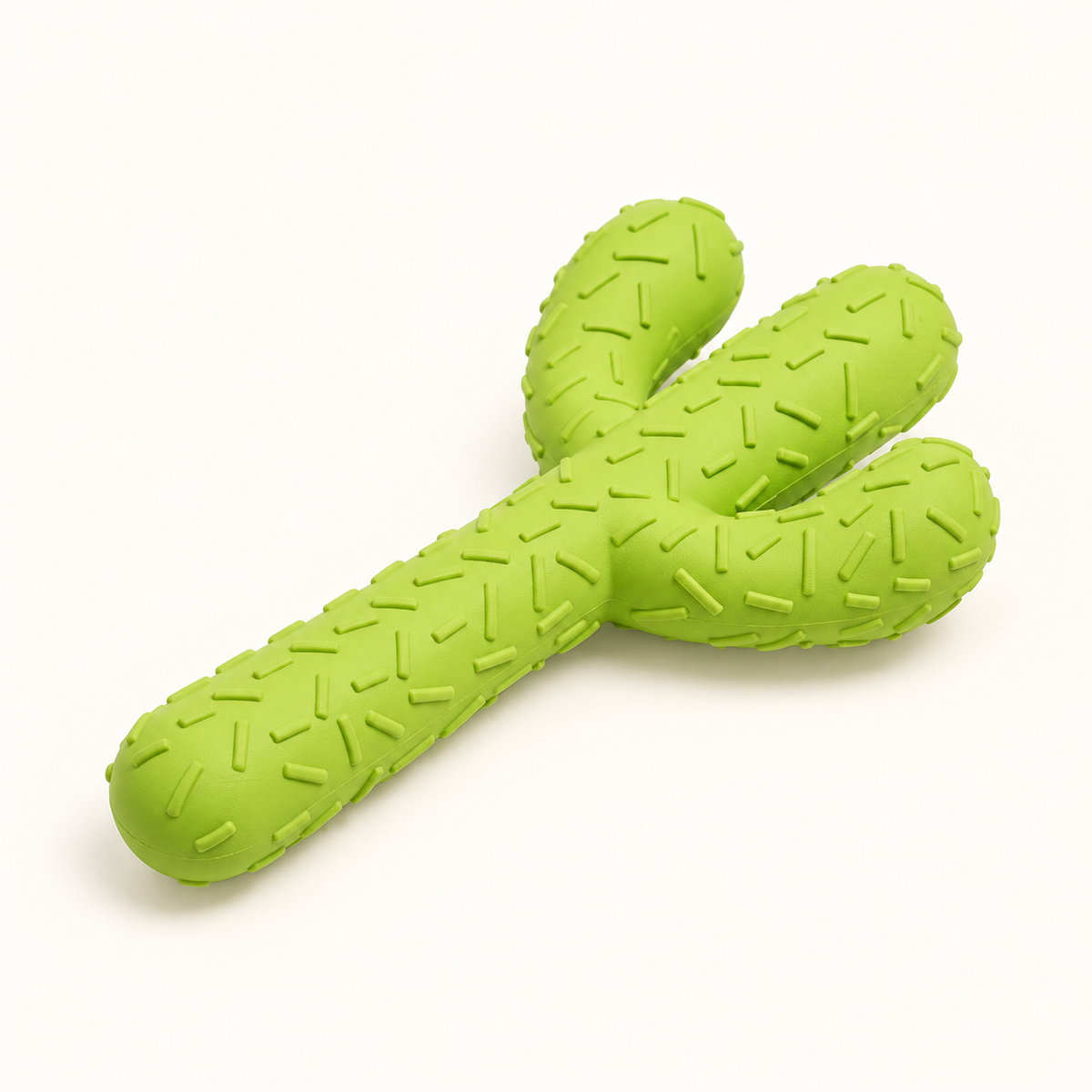 Cactus Rubber Dog Toy — textured rubber toy