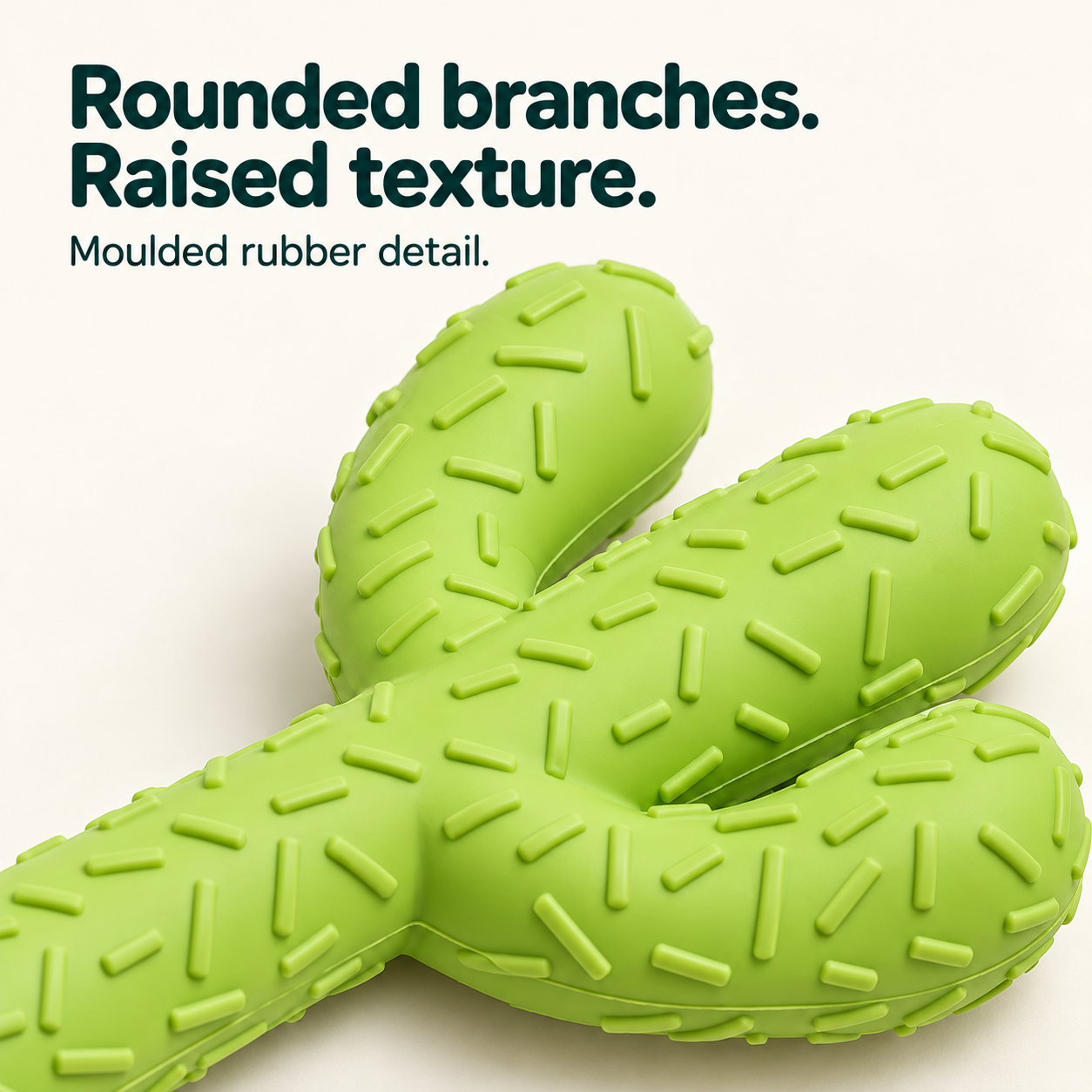 Cactus Rubber Dog Toy | Textured Play Toy | SENTO