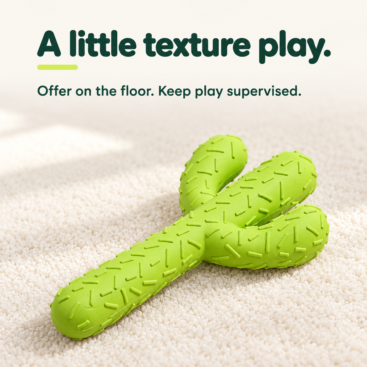 Cactus Rubber Dog Toy | Textured Play Toy | SENTO