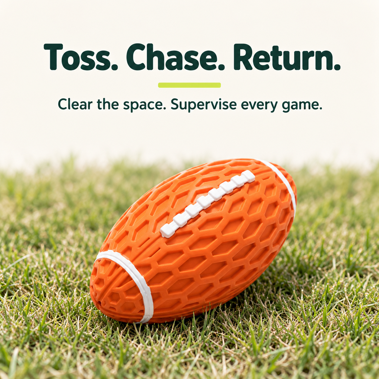 Rubber Football Dog Fetch Toy | Small & Large | SENTO